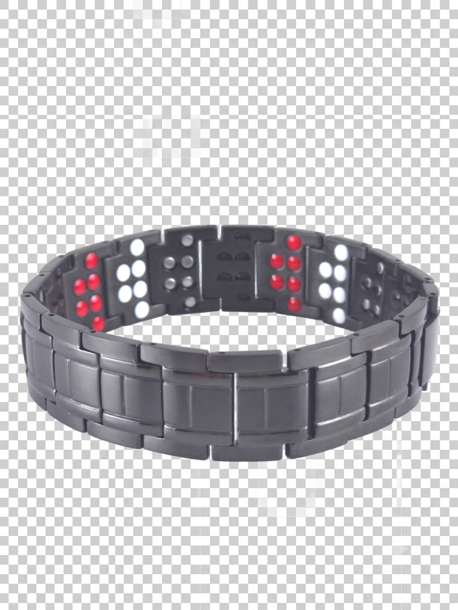 Men's Snake Black Magnetic Bio-Health Bracelet
