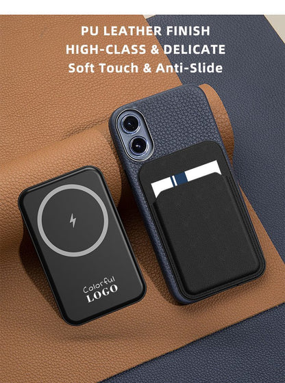  10000mAh magnetic wireless power bank wallet — ASC Magnetix